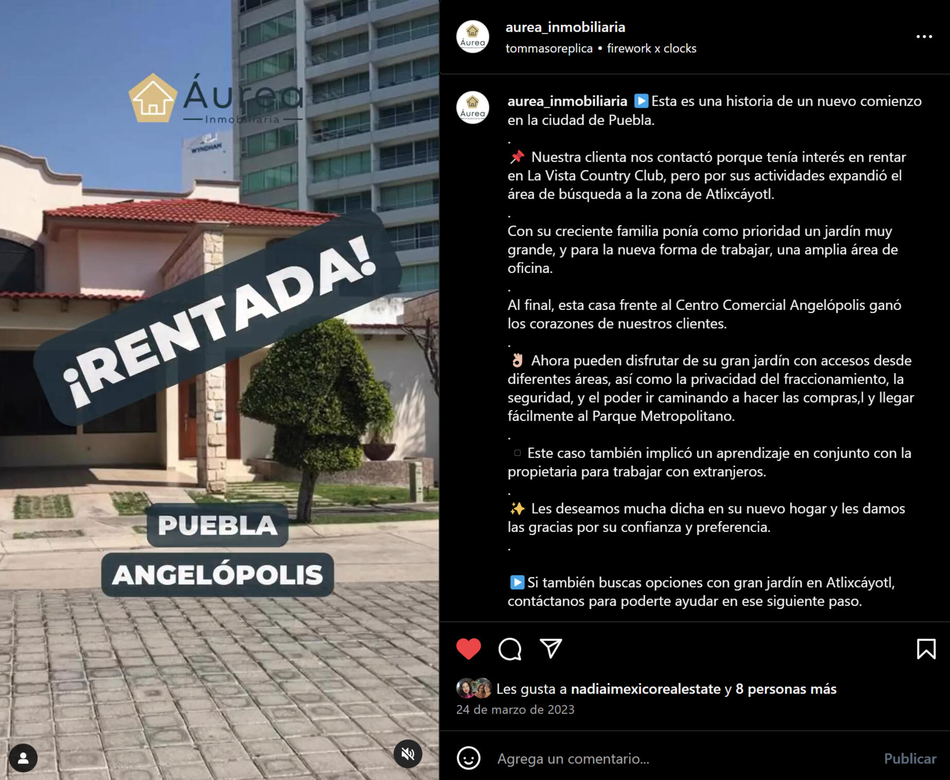 Aurea Inmobiliaria Instagram Post 4